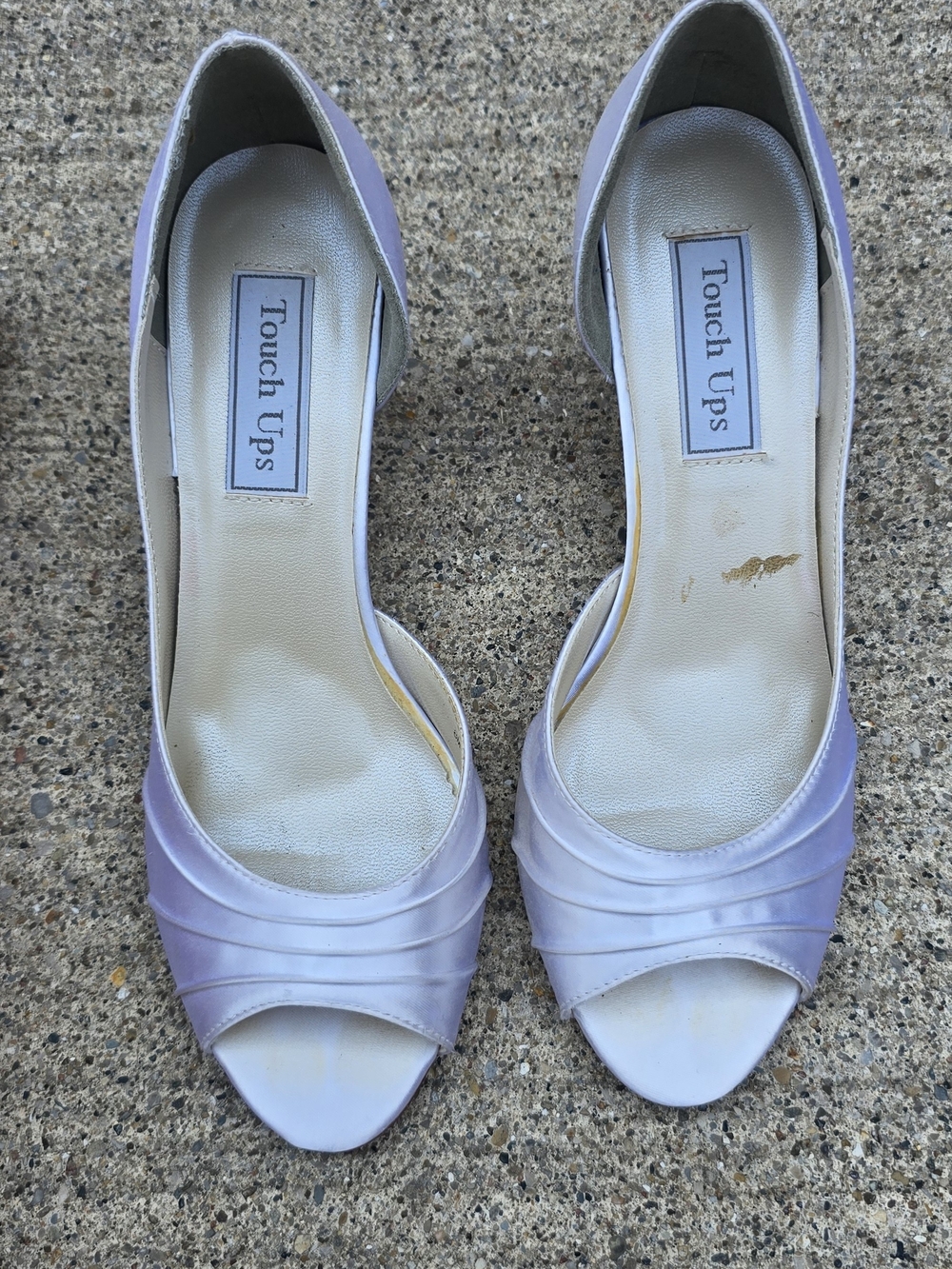 Adia Lavender Satin Open-Toe Heels